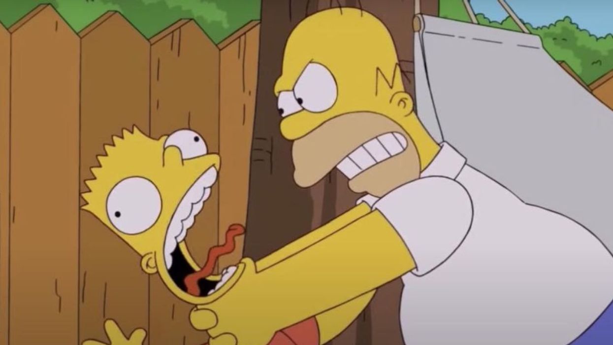 Homer and Bart Simpson