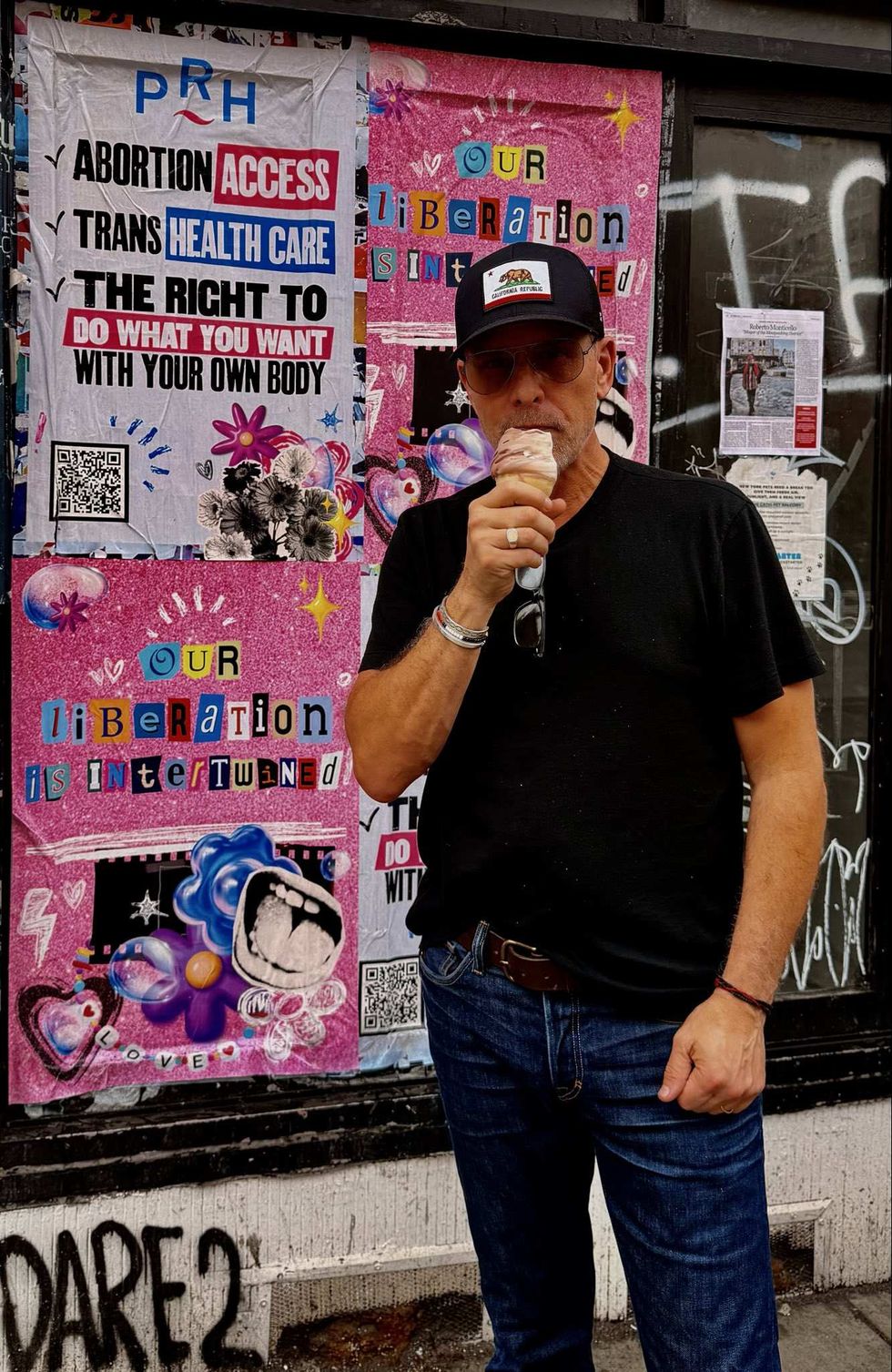 Hunter Biden eating ice cream