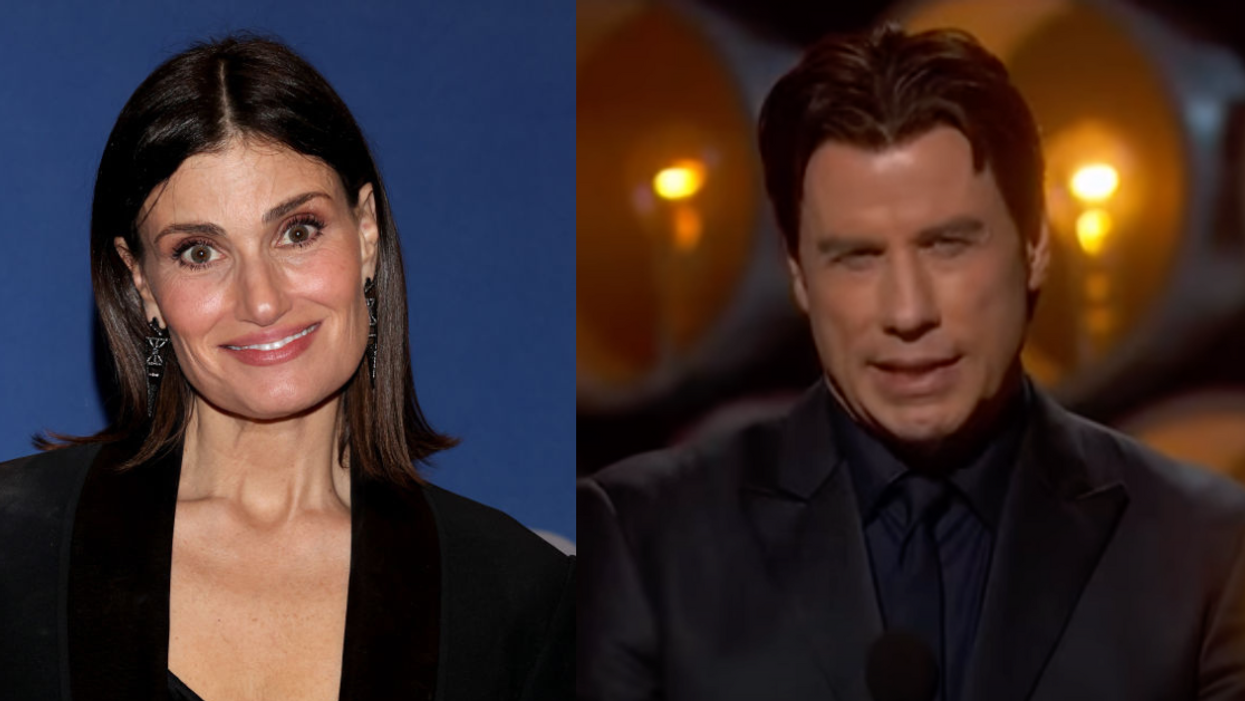 Idina Menzel; John Travolta at 2014 Academy Awards
