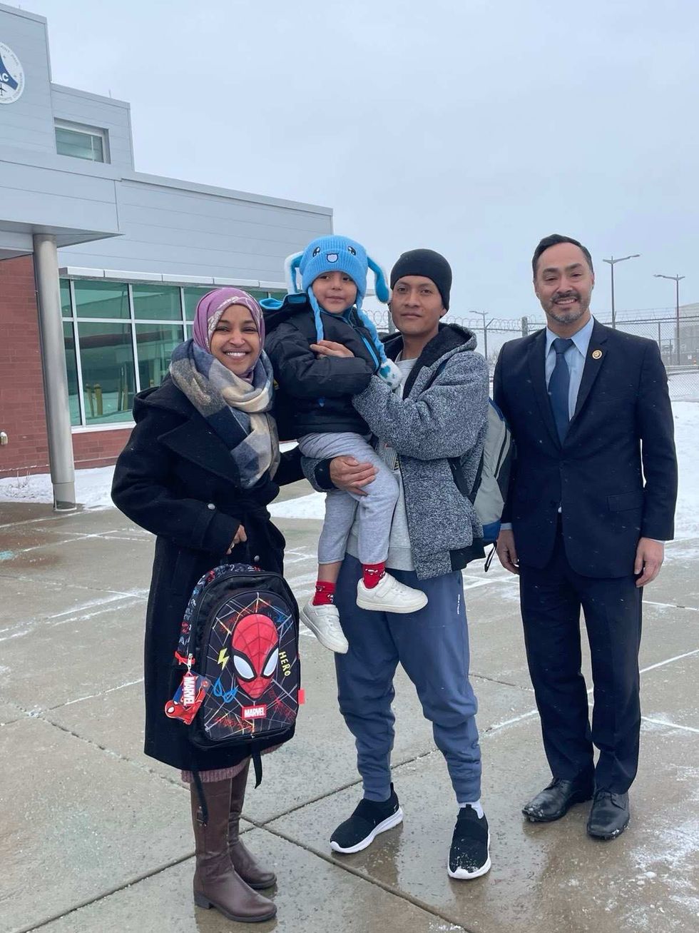 Ilhan Omar, Liam Ramos, Adrian Conejo Ramos, and Joaqu\u00edn Castro
