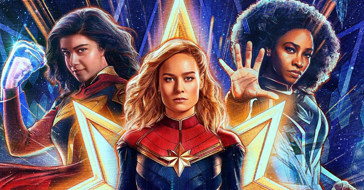 Image of the three leads from "The Marvels"