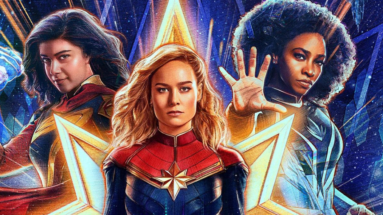 Image of the three leads from "The Marvels"
