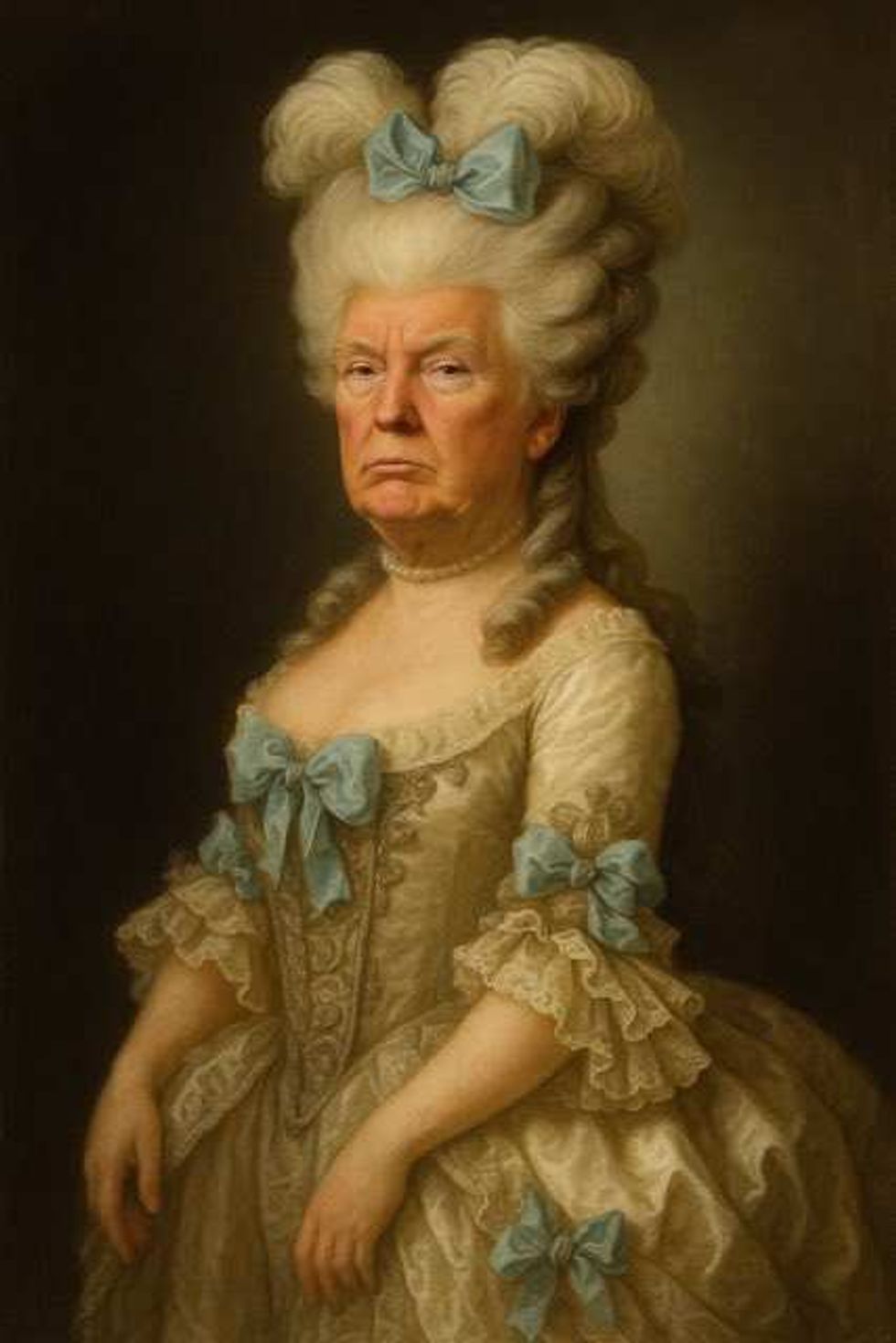 Image showing Donald Trump as Marie-Antoinette