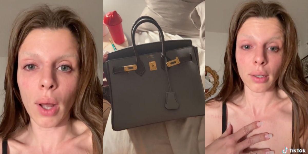 Julia Fox's Birkin Bag Was Attacked By a Machete