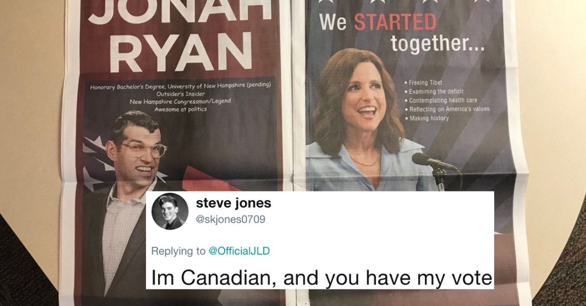 Some Full-Page 'Veep' Campaign-Style Ads Made It Into An Iowa Newspaper With No Mention That It's Actually A TV Show