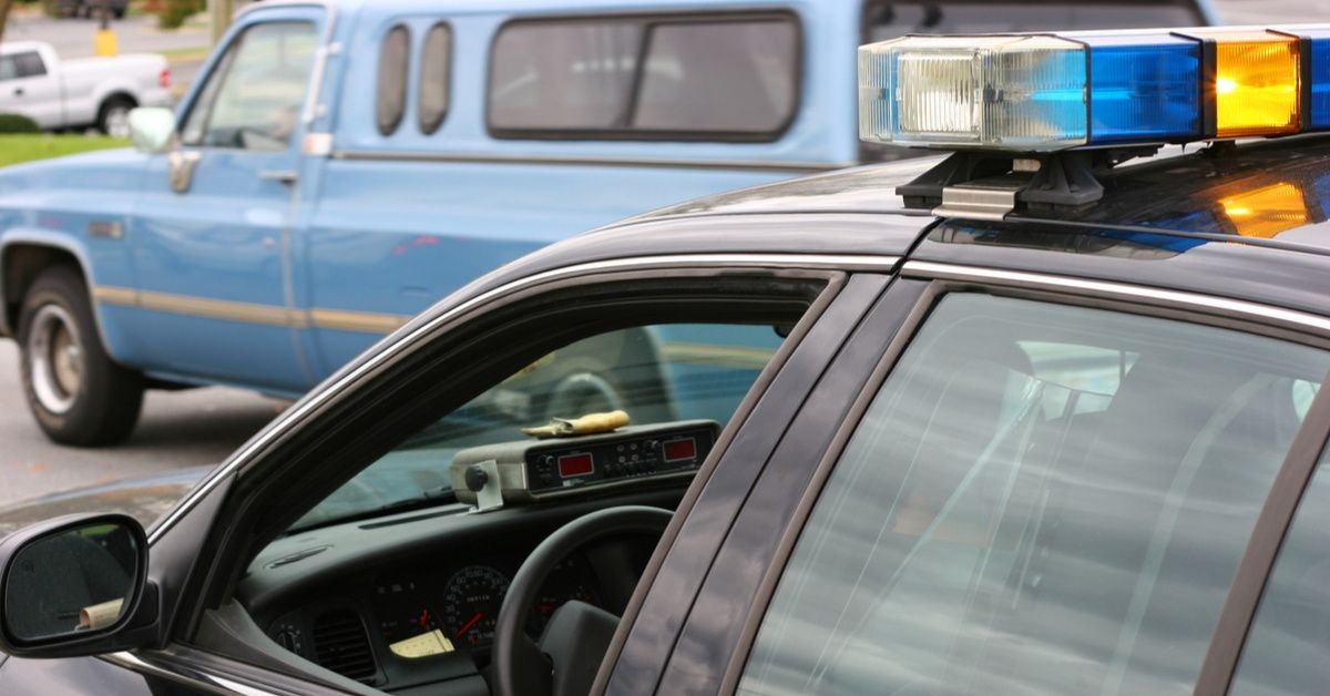 Driver Pulled Over For Dangerously Piling Chairs And Sofas Onto The Roof Of His Car