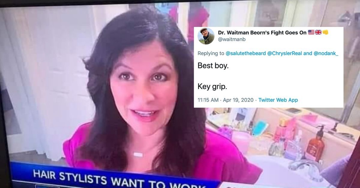 Tv Reporter Films Segment From Home Not Realizing Her Husband Can Be Seen Totally Naked Behind