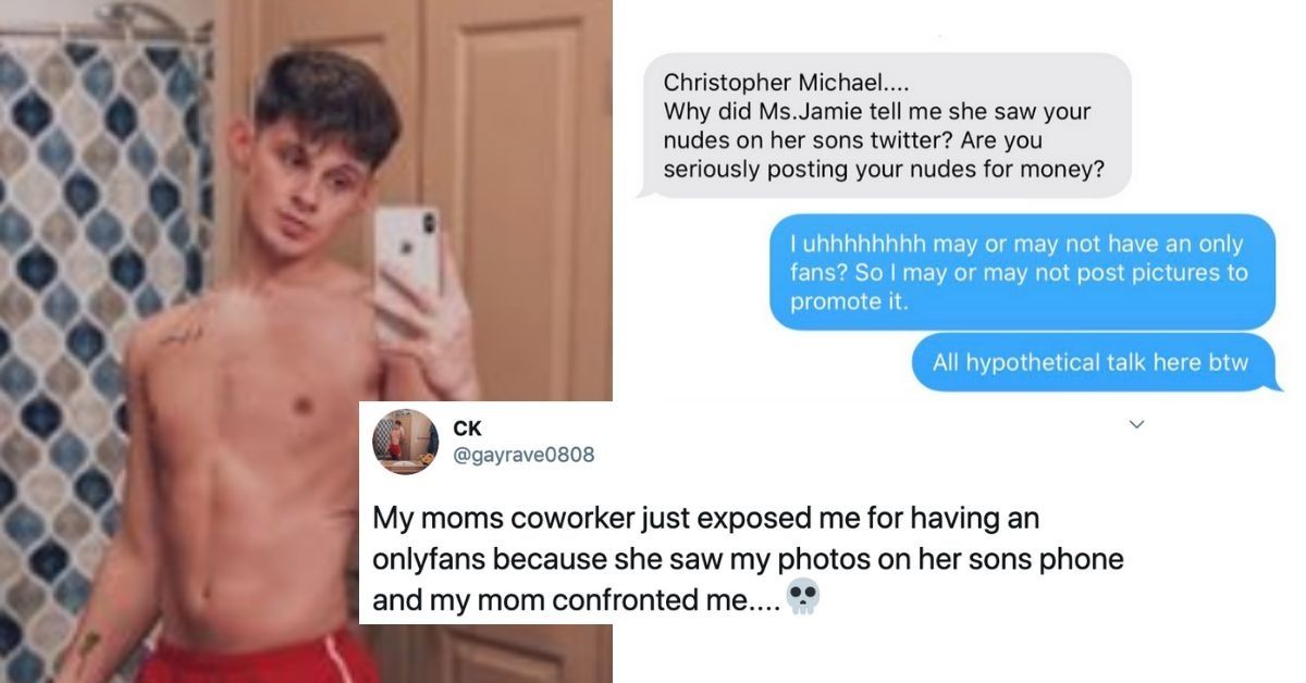 Gay Man's Mom Has Priceless Reaction After Her Coworker Tips Her Off To Her Son's Racy OnlyFans Account
