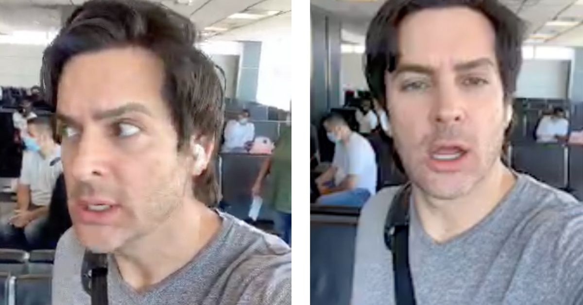 Gay Trump Supporter Has Meltdown After Being Kicked Off Flight For Refusing To Wear A Mask