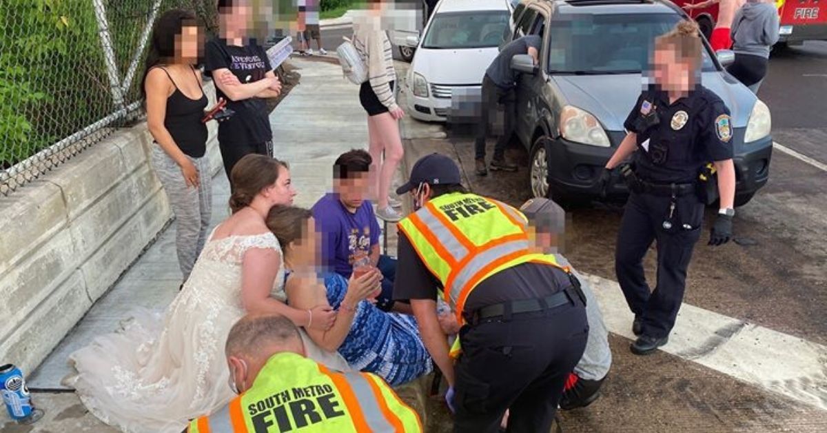 Newly-Married Bride Rushes To Aid Car Crash Victim—All While Still Wearing Her Wedding Dress
