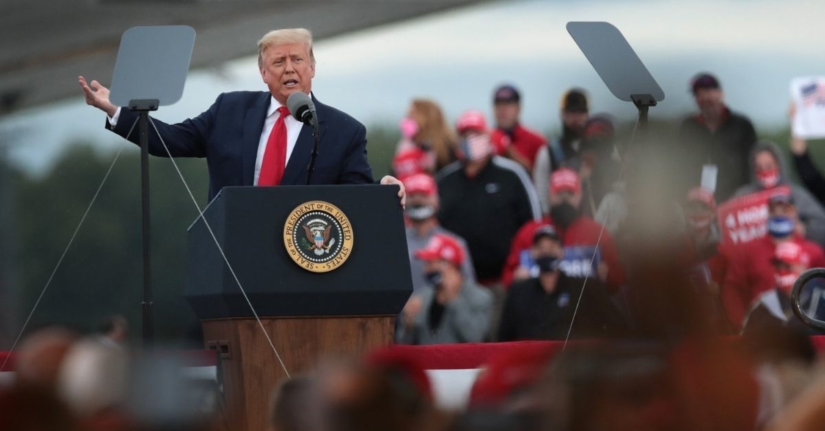 Trump Attacks Biden For Using Teleprompter Only To Have Aides Set One Up For Him Hours Later