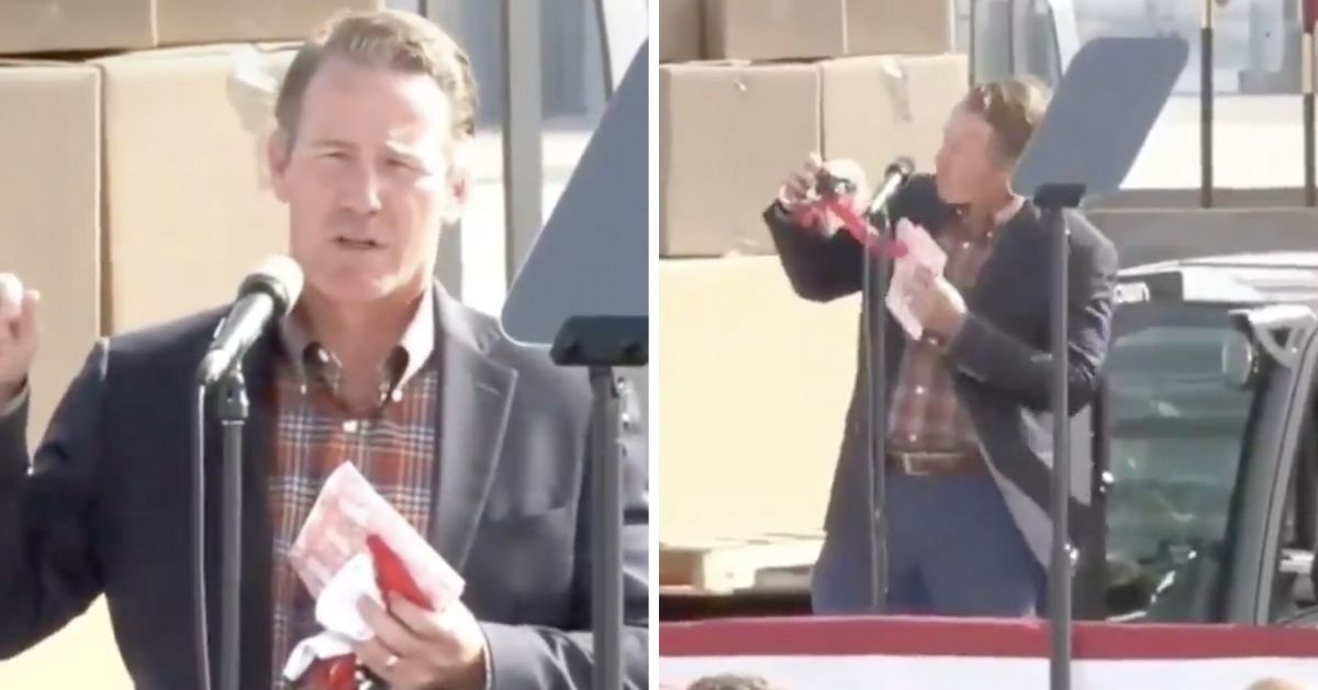 Ohio's GOP Lt. Gov. Gets Loudly Booed After Trying To Promote Trump Face Masks At Trump's Rally