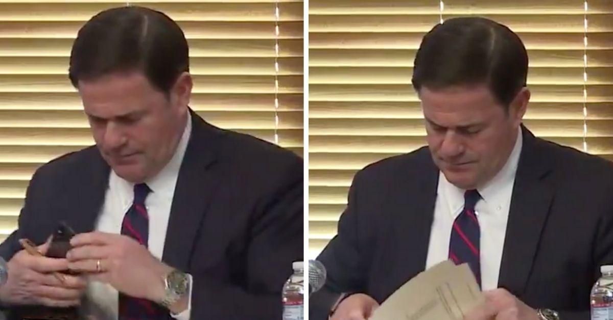 Arizona's GOP Governor Appears To Ignore Call From Trump As He Certifies Election Result In Viral Video