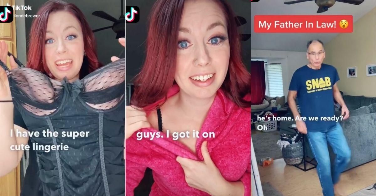 Woman's Attempt At Surprising Her Husband In Some New Lingerie Backfires When Her Father-In-Law Walks in