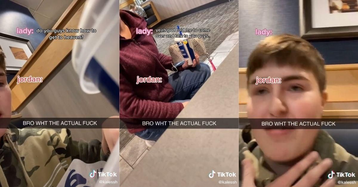 'Christian Karen' Interrupts Teens Dining Out To Tell Them Being Gay Is Wrong Because 'God Told' Her To