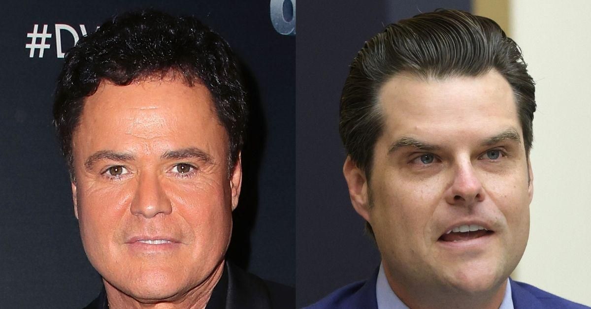 Donny Osmond Is Trending Right Now Thanks To Matt Gaetz—And Osmond's Fans Aren't Having It