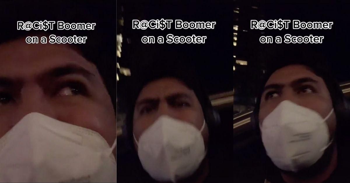 Racist Boomer On A Scooter' Threatens To Run Over Guy With Prosthetic Legs Inside McDonald's