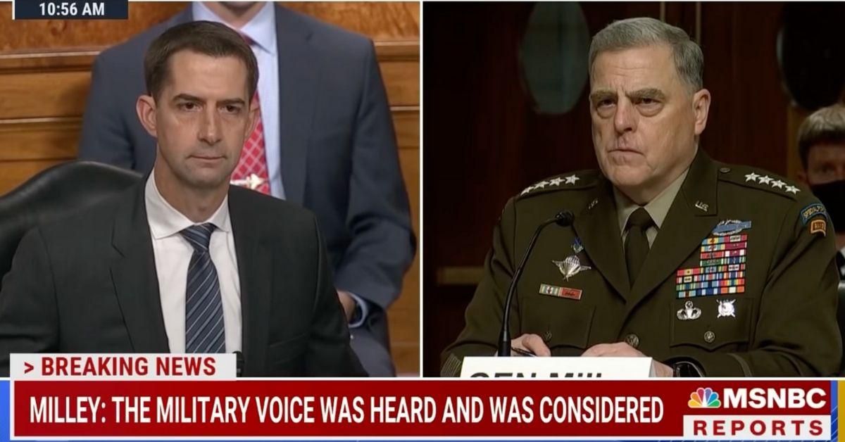 GOP Senator Gets Epically Schooled After Asking Gen. Milley 'Why Haven't You Resigned?'