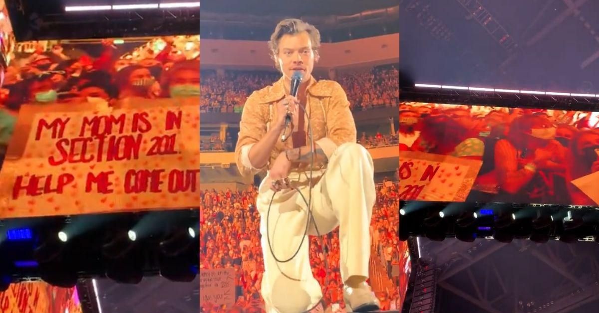 Harry Styles Just Helped A Fan Come Out To Her Mom During His Concert—And Now We're Sobbing