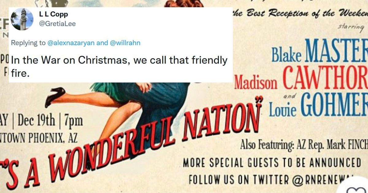 GOP Christmas Party In Arizona Is Getting Dragged For Misspelling 'Merry Christmas' On Poster