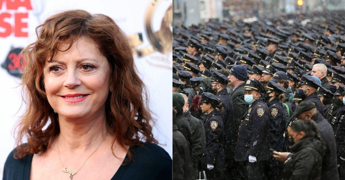 Susan Sarandon Hit With Backlash After Sharing Tweet Calling Cops Gathered For Funeral 'Fascism'