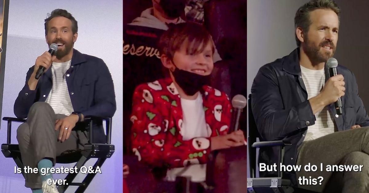 Ryan Reynolds Offers Hilarious Response After Kid Asks Him If Movie Kiss With Zoe Saldana Was 'Real'