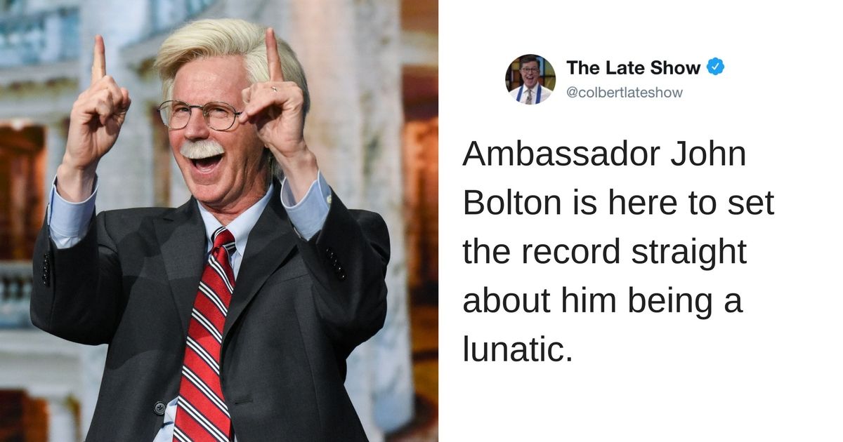 Dana Carvey Channels His Nuttiest John Bolton on Colbert—& It's Unsettlingly Amusing