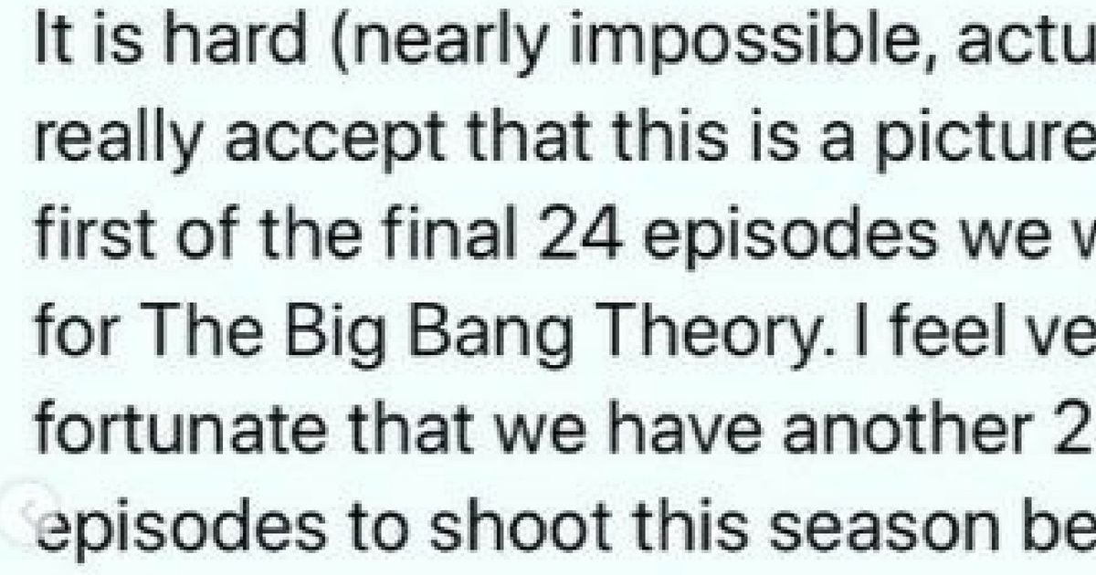 After 12 Seasons, Jim Parsons Pens Emotional Goodbye To 'Big Bang Theory' Cast And Crew 😭