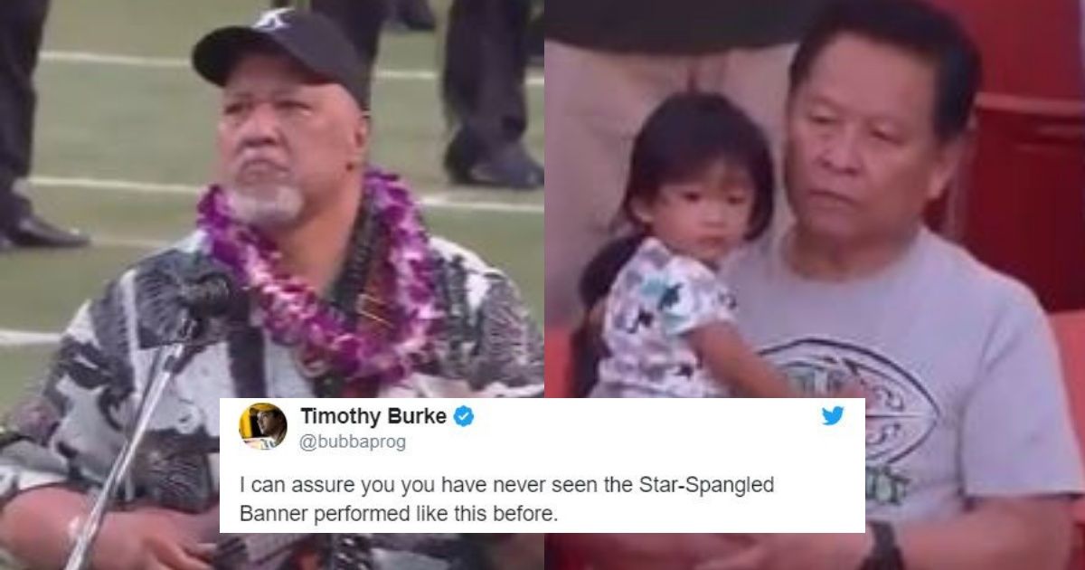 Hawai'ian Musician's Alternate Version Of 'The Star-Spangled Banner' Leaves Crowd Stunned  😮