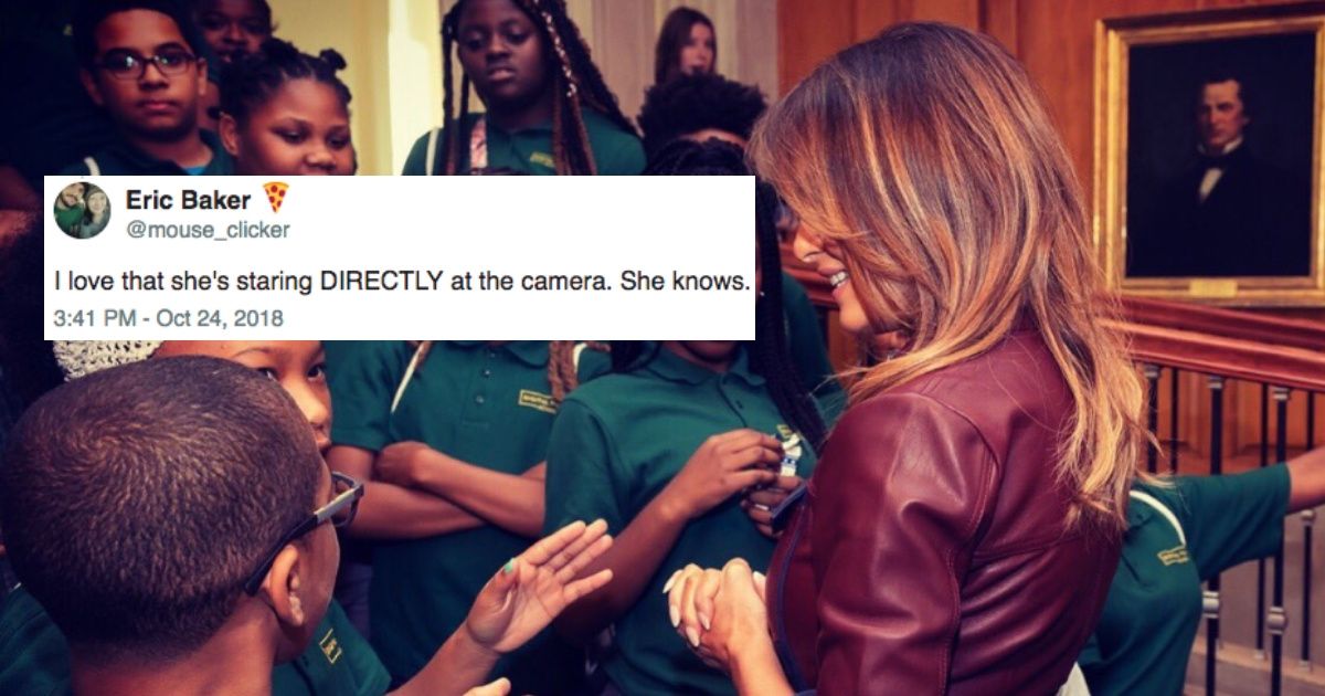 Girl's Iconic Reaction During Melania Trump Photo Op Steals The Show 🔥