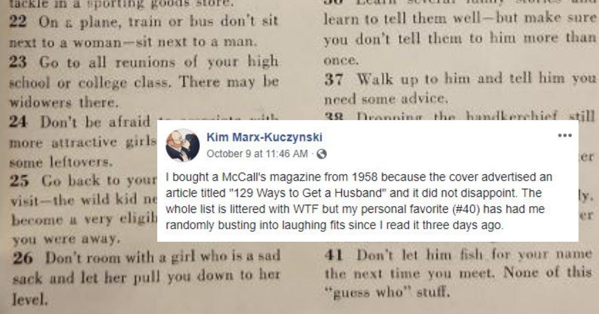This 1958 Article About How To 'Get A Husband' Shows Just How Different Things Are Now 😮
