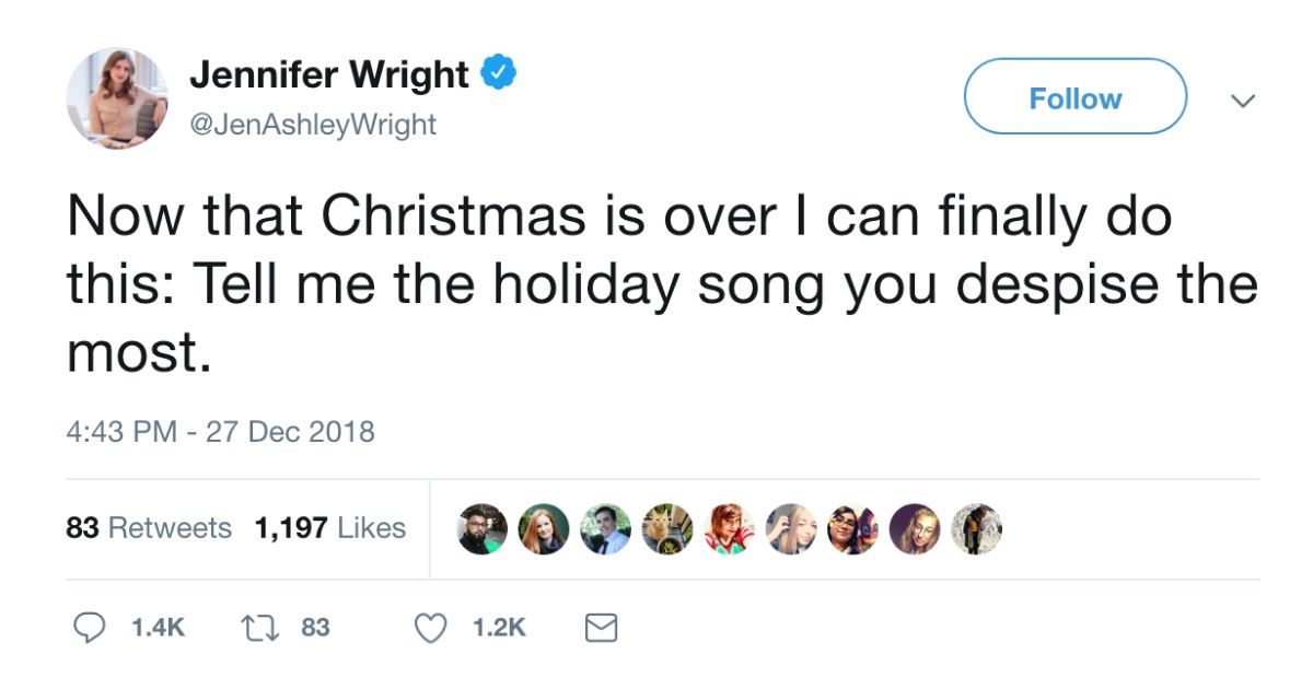 Twitter Users Share Which Christmas Songs They Wish They'd Never Have To Hear Again