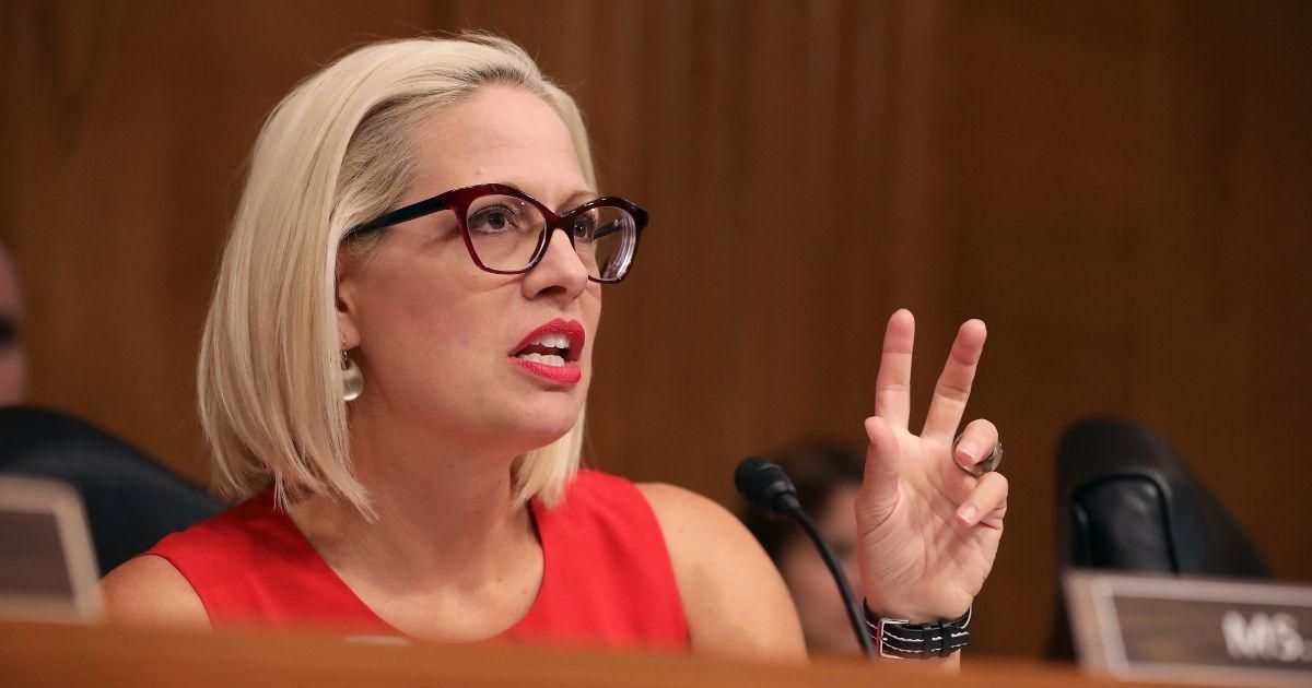 Democratic Senator Kyrsten Sinema Sparks Controversy After Wearing 'F**k Off' Ring