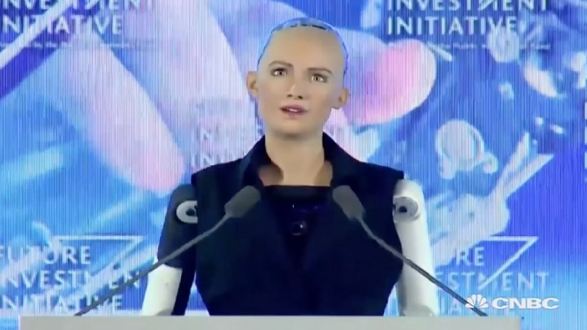 WATCH: New Artificial Intelligence Robot Makes Fun of Elon Musk