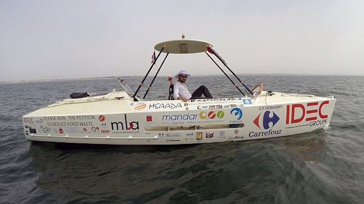French Activist Pedaled Across Atlantic Eating Expired Food
