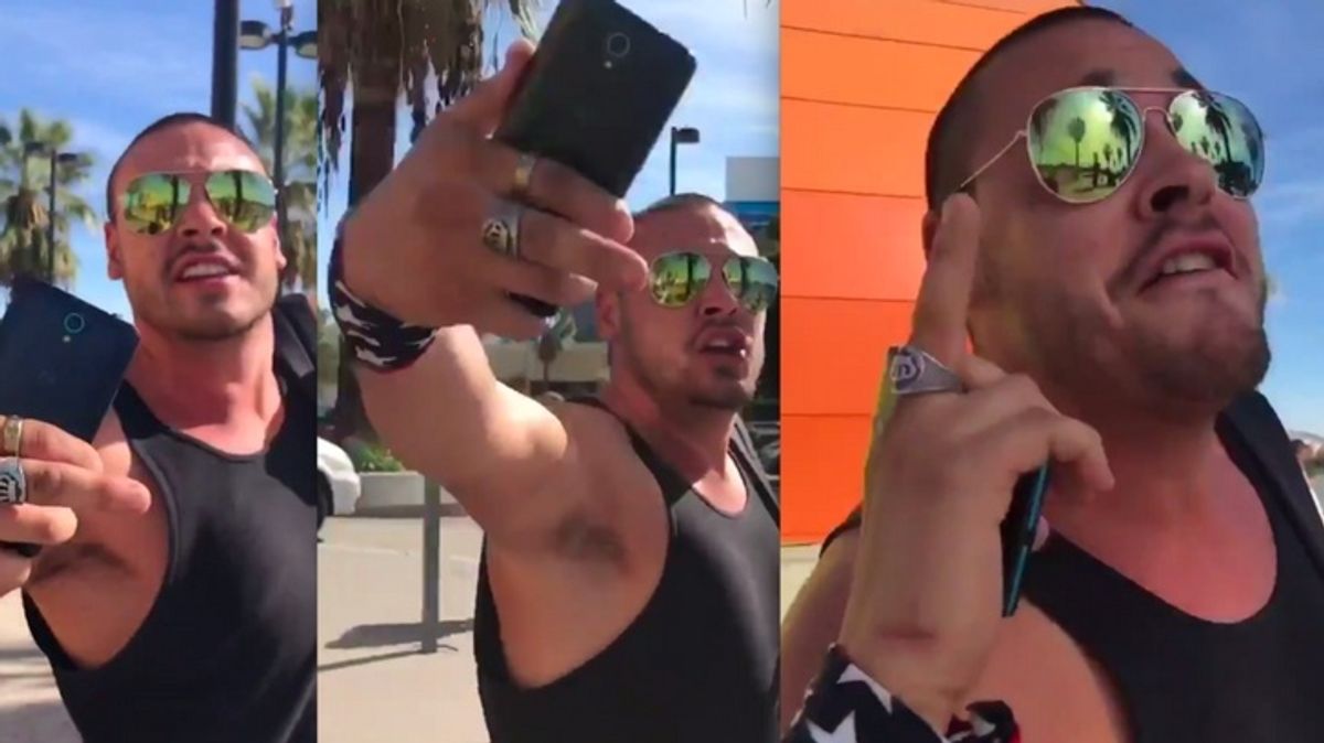 Racist Trump Supporter Gets Punched After Harassing Asian-American Woman in Los Angeles