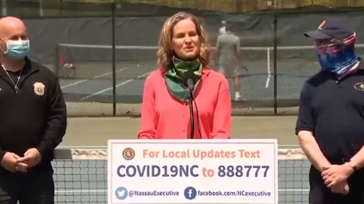 Politician's Tennis Court Reopening Goes Hilariously Off The Rails After She Suggests Kicking People's Balls