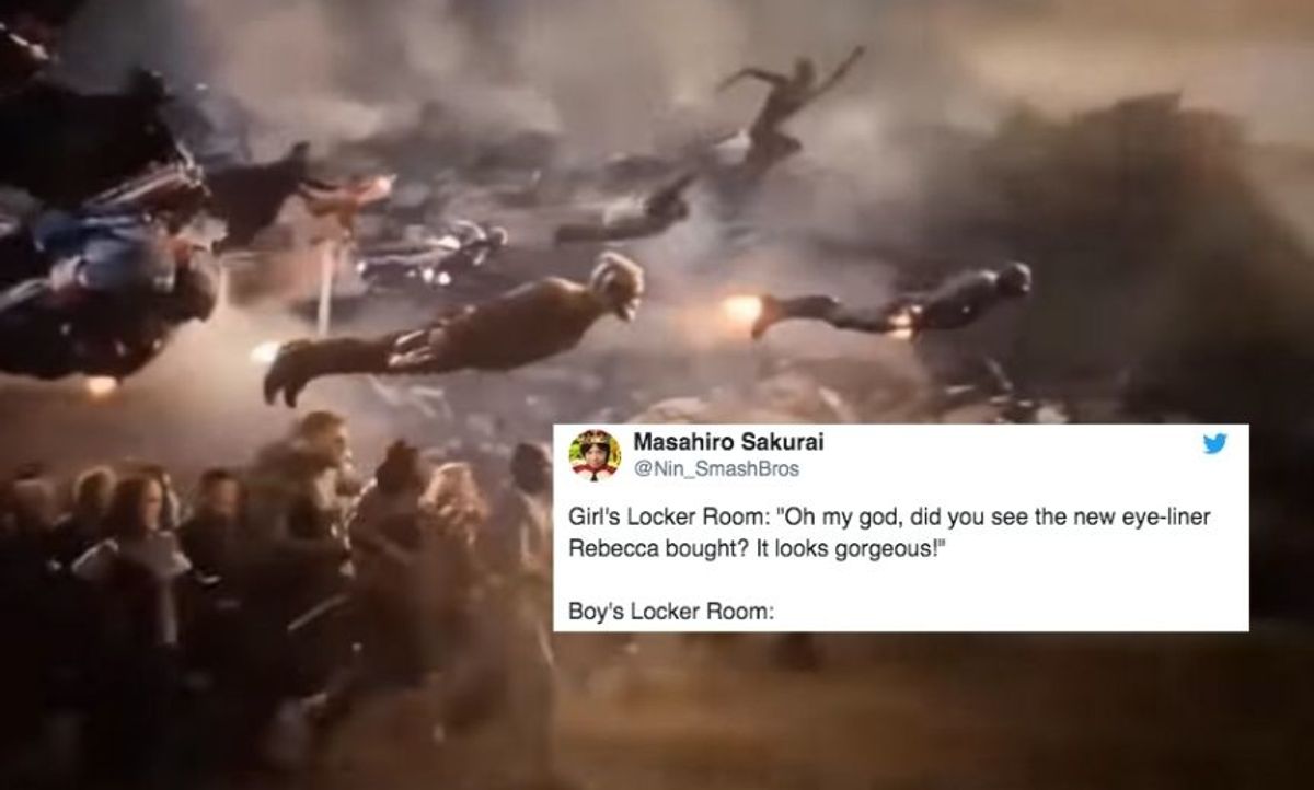 A New 'Girls Locker Room Vs Boys Locker Room' Meme Is The Bizarre Content We Need Right Now