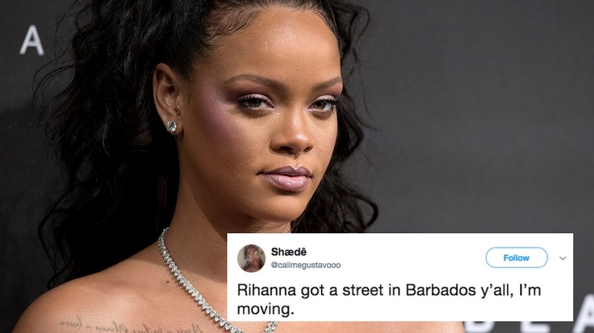 WATCH: Rihanna Attends Ceremony to Name Street After Her
