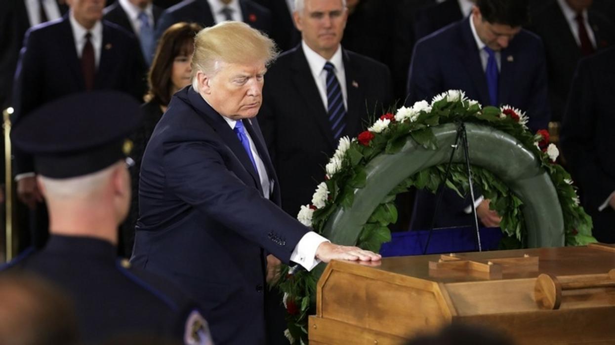 Donald Trump's Tweet Honoring Billy Graham in All Caps Leaves People Scratching Their Heads