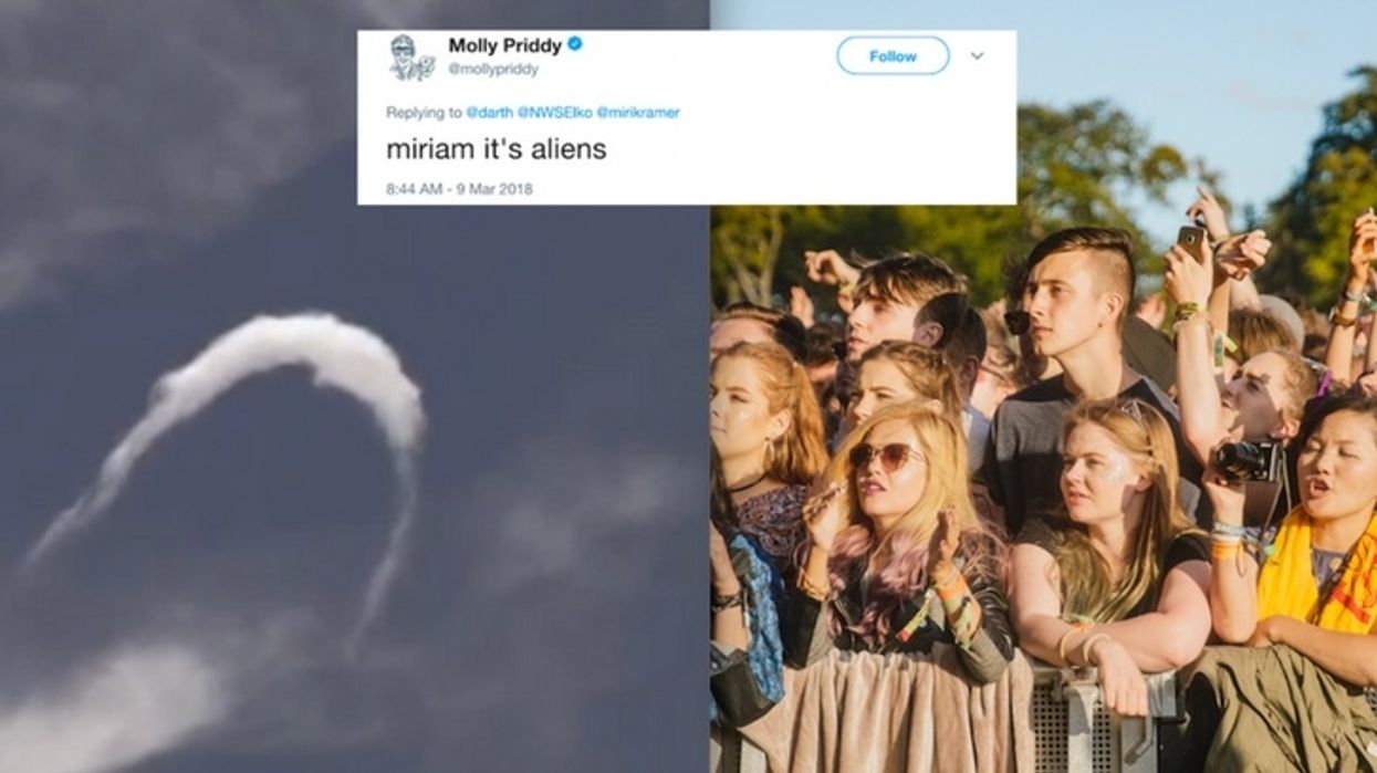 Woman Shares Horseshoe Cloud Phenomenon Caught on Camera