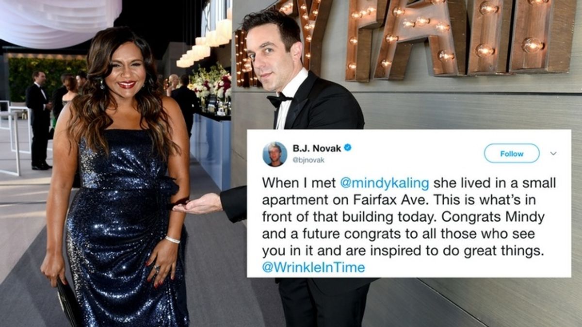 BJ Novak Moves Mindy Kaling to Tears With Heartfelt Tweet Congratulating Her Successes