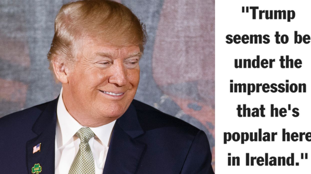 Trump's Face in a Urinal Defines His Popularity in Ireland