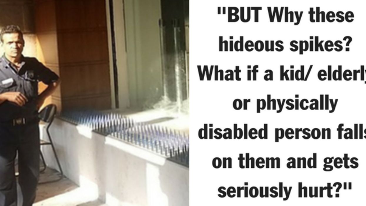 'Anti-Homeless Spikes' Outside Mumbai Bank Spark Outrage