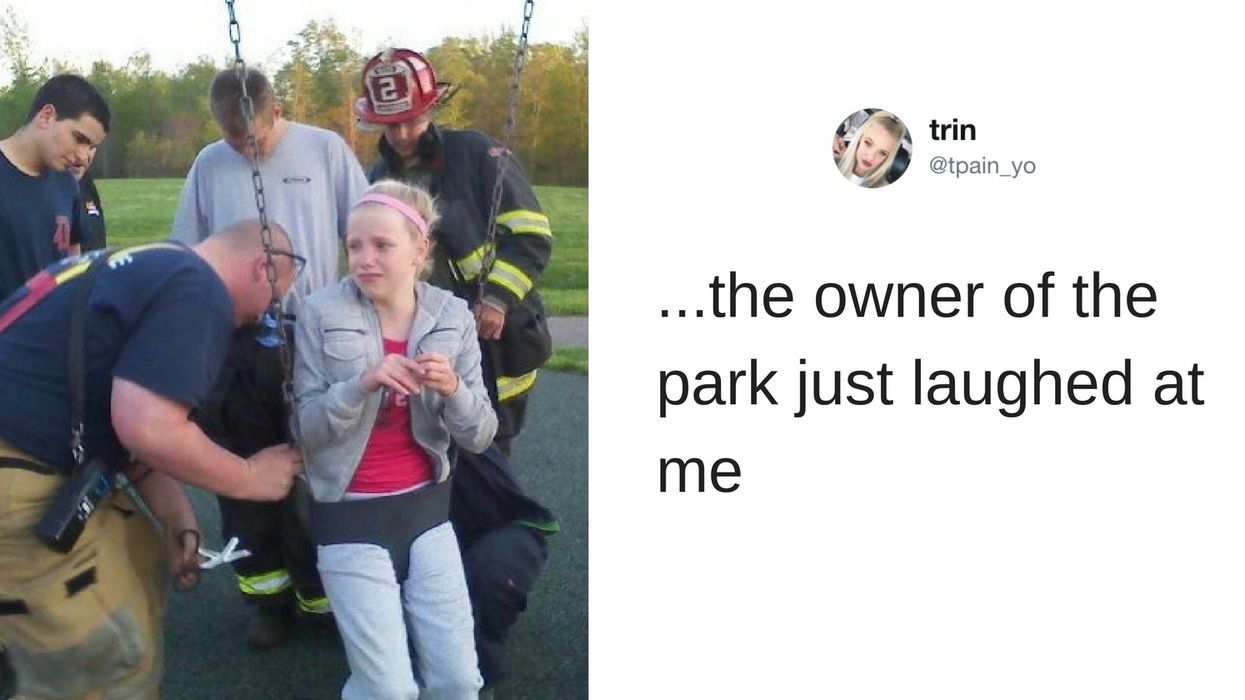 Girl Had to Be Cut Out of Baby Swing by Fire Department—& Twitter Can Relate