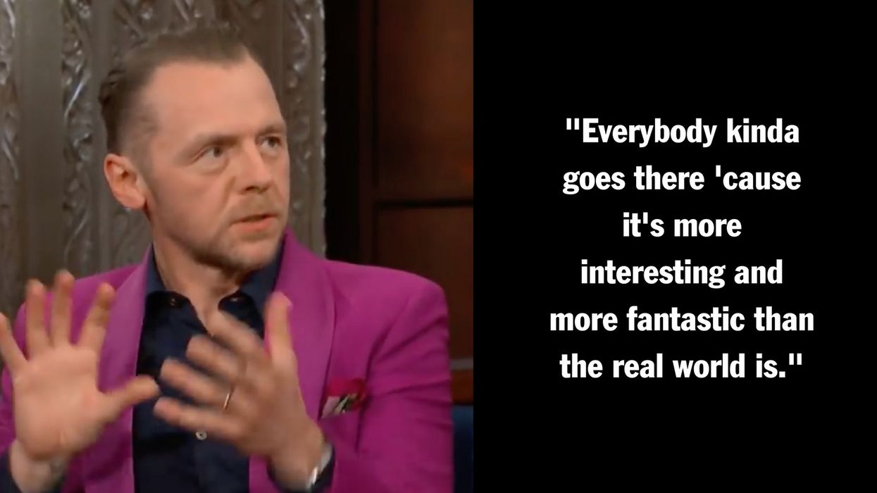 Simon Pegg Tells Stephen Colbert 'Ready Player One' Is a 'Very Likely Future For Us'