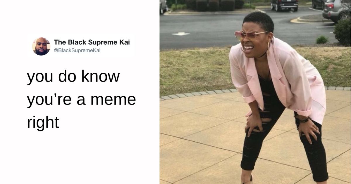 The Woman Behind the Squat-&-Stare Meme Embraces Her Newfound Celebrity