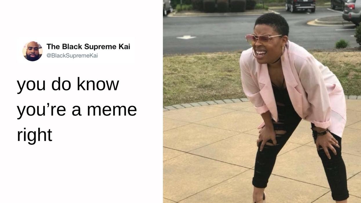 The Woman Behind the Squat-&-Stare Meme Embraces Her Newfound Celebrity