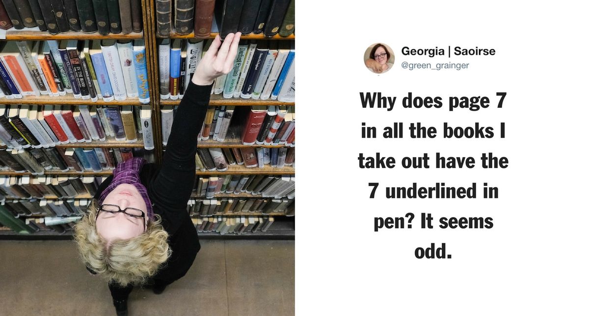 Librarian Georgia Saoirse Says the Elderly Deface Books to Indicate They've Read Them Before