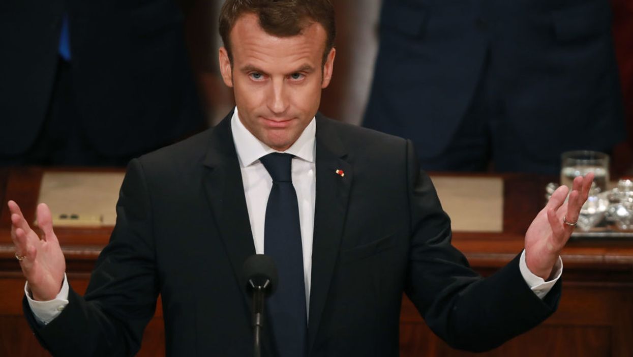 Emmanuel Macron Used Donald Trump's Own Slogan Against Him in His Joint Address to Congress
